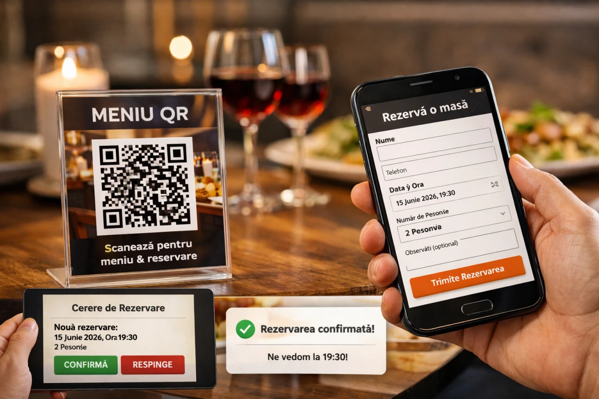 Rezervare masă: noua funcție care îți aduce mai multe rezervări, fără telefoane și mesaje pierdute